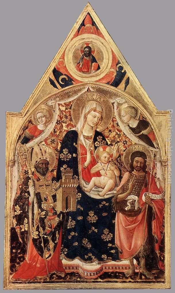Madonna and Child with Saints painting - Antonio Da Firenze Madonna and Child with Saints art painting